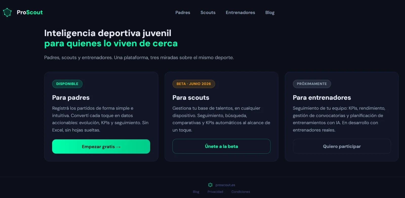 ProScout — captura 1